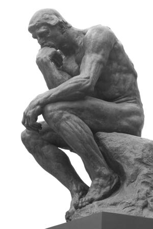 Bekymret mand. Han har brug for mandevejledning